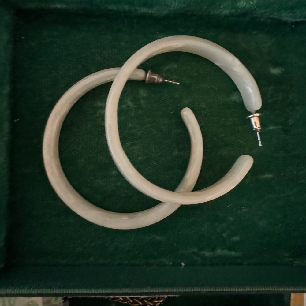 Francesca’s Acrylic Hoop Earrings